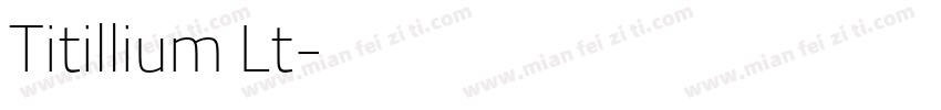 Titillium Lt字体转换